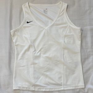 Nike Women's V-Neck White Tank Top